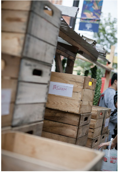 Crates of apples