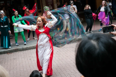 A dancer performs