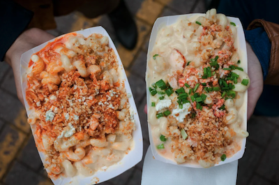 The gourmet mac & cheese truck was a hit